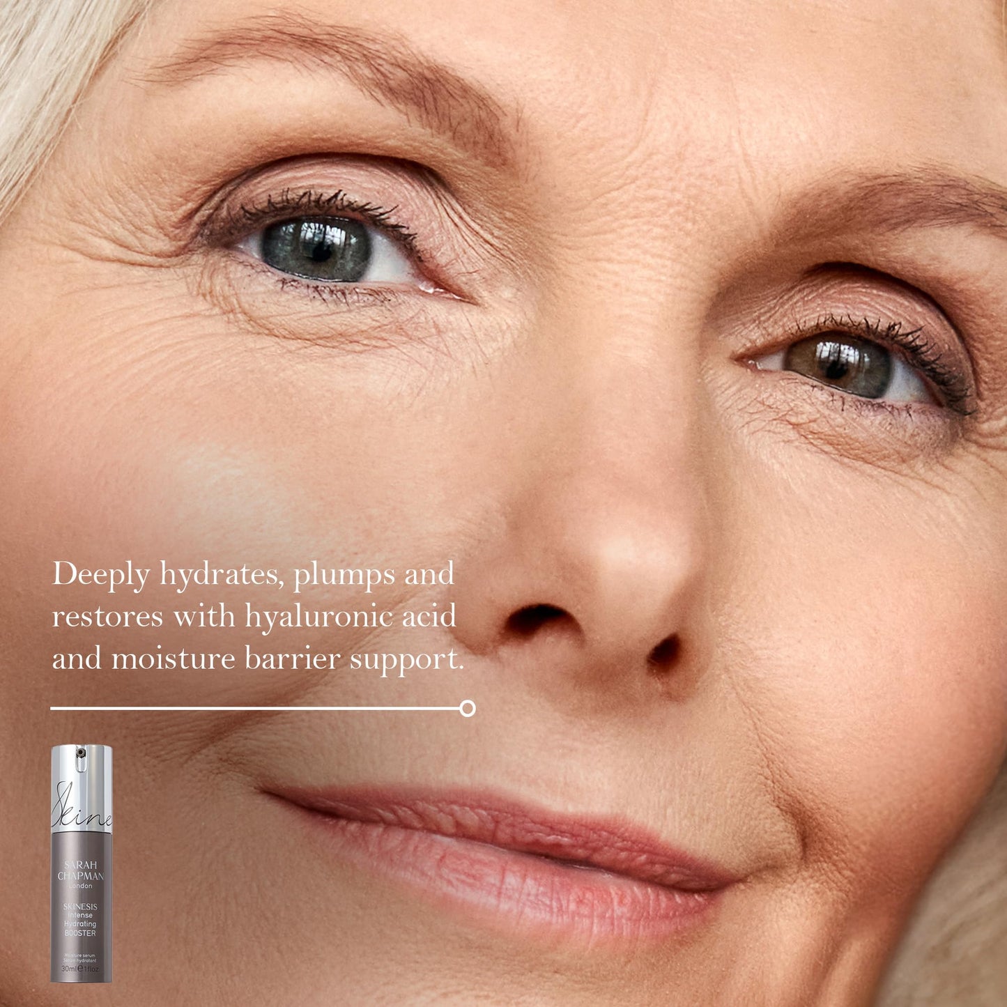 Sarah Chapman Skinesis Intense Hydrating Booster - Hyaluronic Acid Serum for Face - Great Skincare for Moisture, Plumps, Softens, & Hydrates Skin