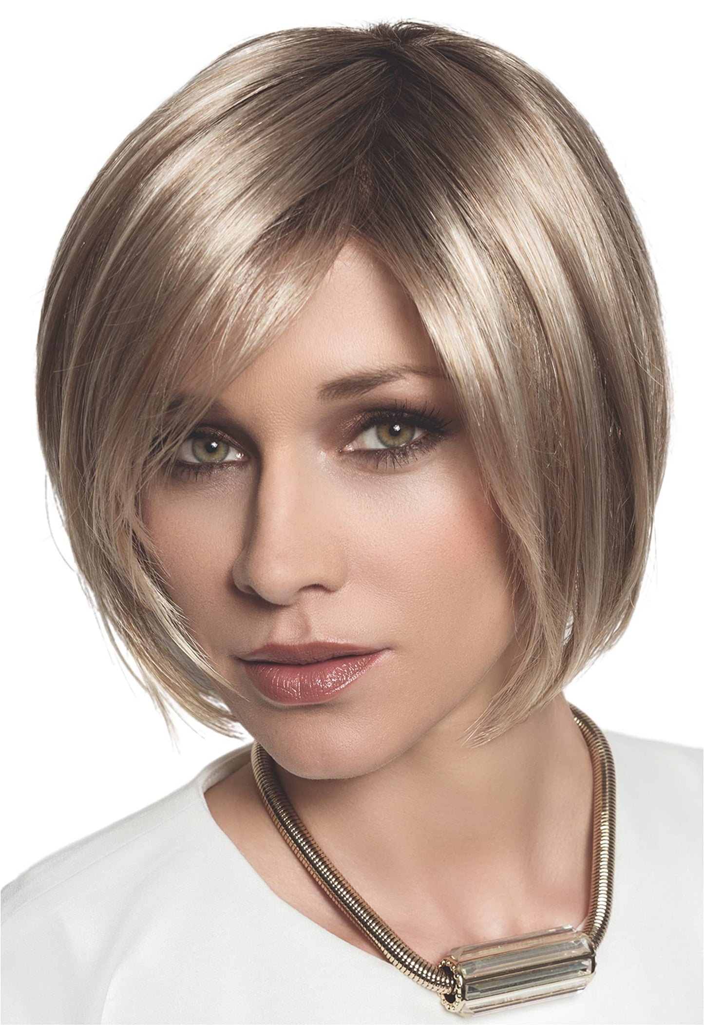 JUST Lace Front 100% Hand-Tied Heat Friendly Synthetic Topper by Ellen Wille, 5PC Bundle: Topper, 4oz Mara Ray ProSmooth Shampoo & Conditioner, Comb