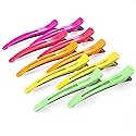 Framar Neon Creaseless Hair Clips 10 pack - Professional Salon Hair Clips for Styling Sectioning, Hair Styling Clips, Hair Clip For Sectioning, Hair