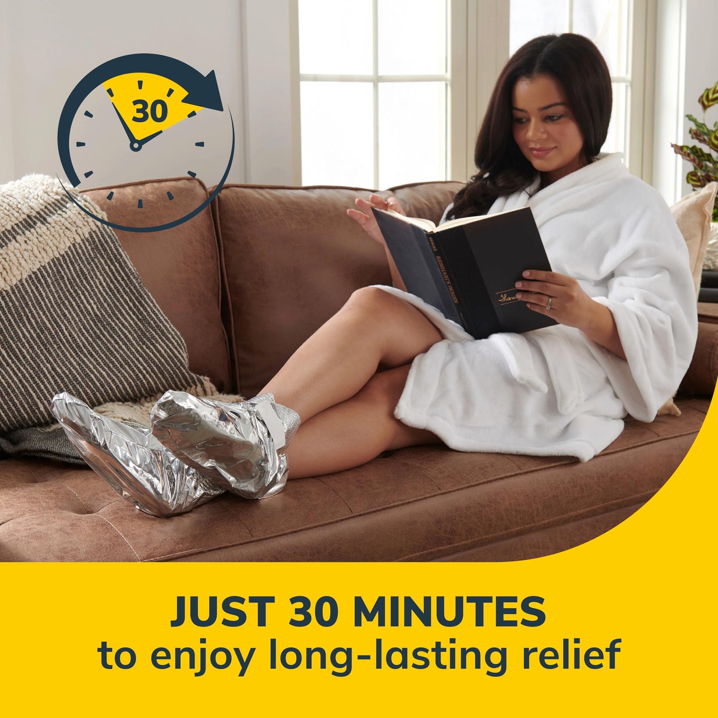 Dr. Scholl's® Tired, Achy Feet Soothing & Reviving Foot Mask, 3 Pair, Warming Booties Beauty & Personal Care Dr. Scholl's