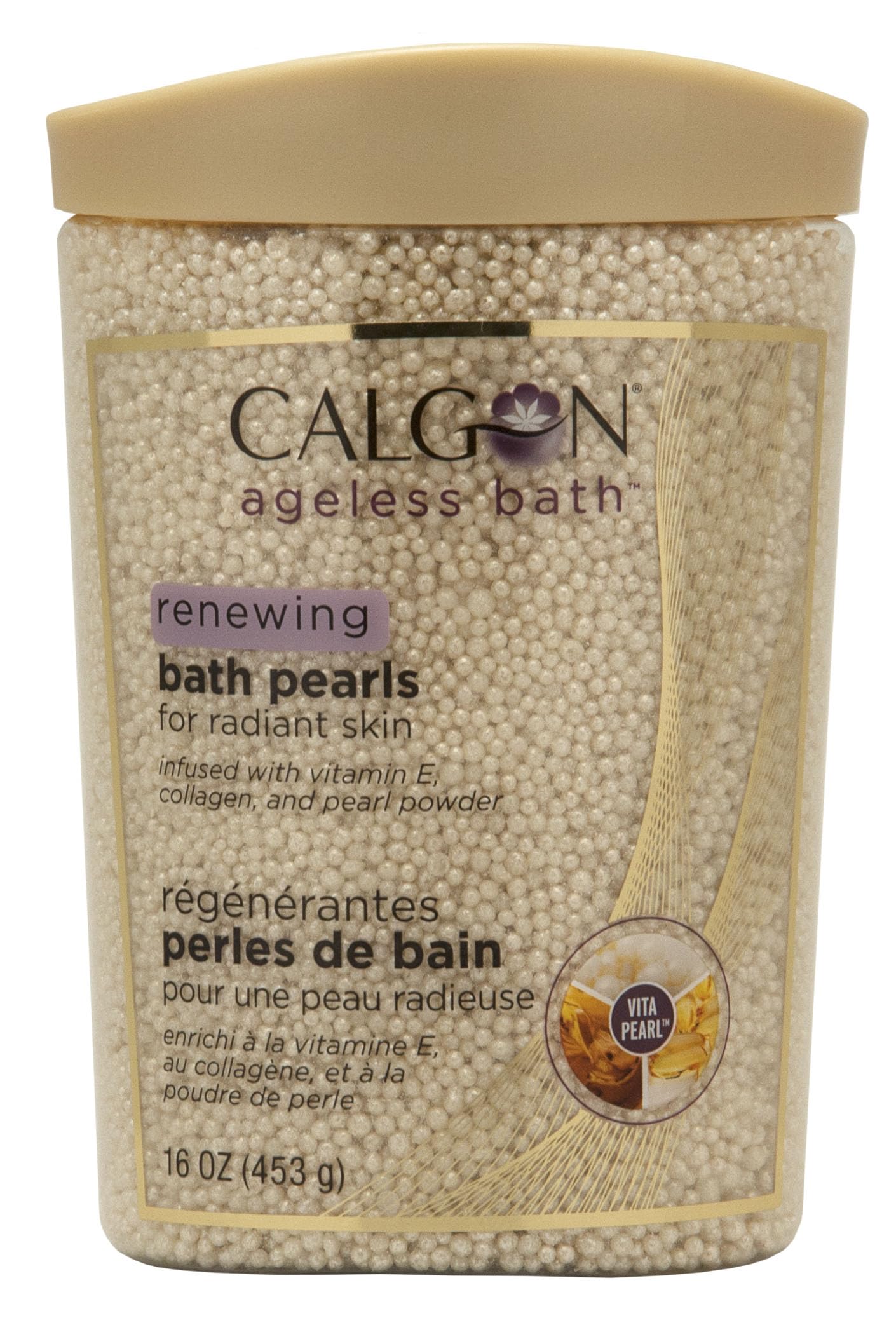 Calgon Ageless Bath Series Renewing Pearls, 16 oz. Beauty and Personal Care Calgon