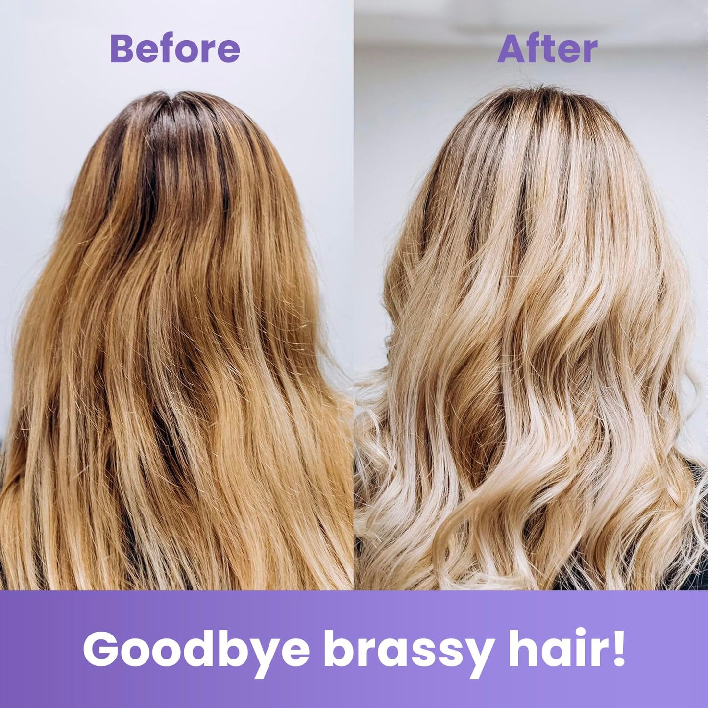 MOEHAIR Color Infuse Blonde - 12 Fl. Oz | Purple Toner for Blonde Hair | Neutralizes Brassiness and Unwanted Yellow Tones | Salon-Grade Hair Toner