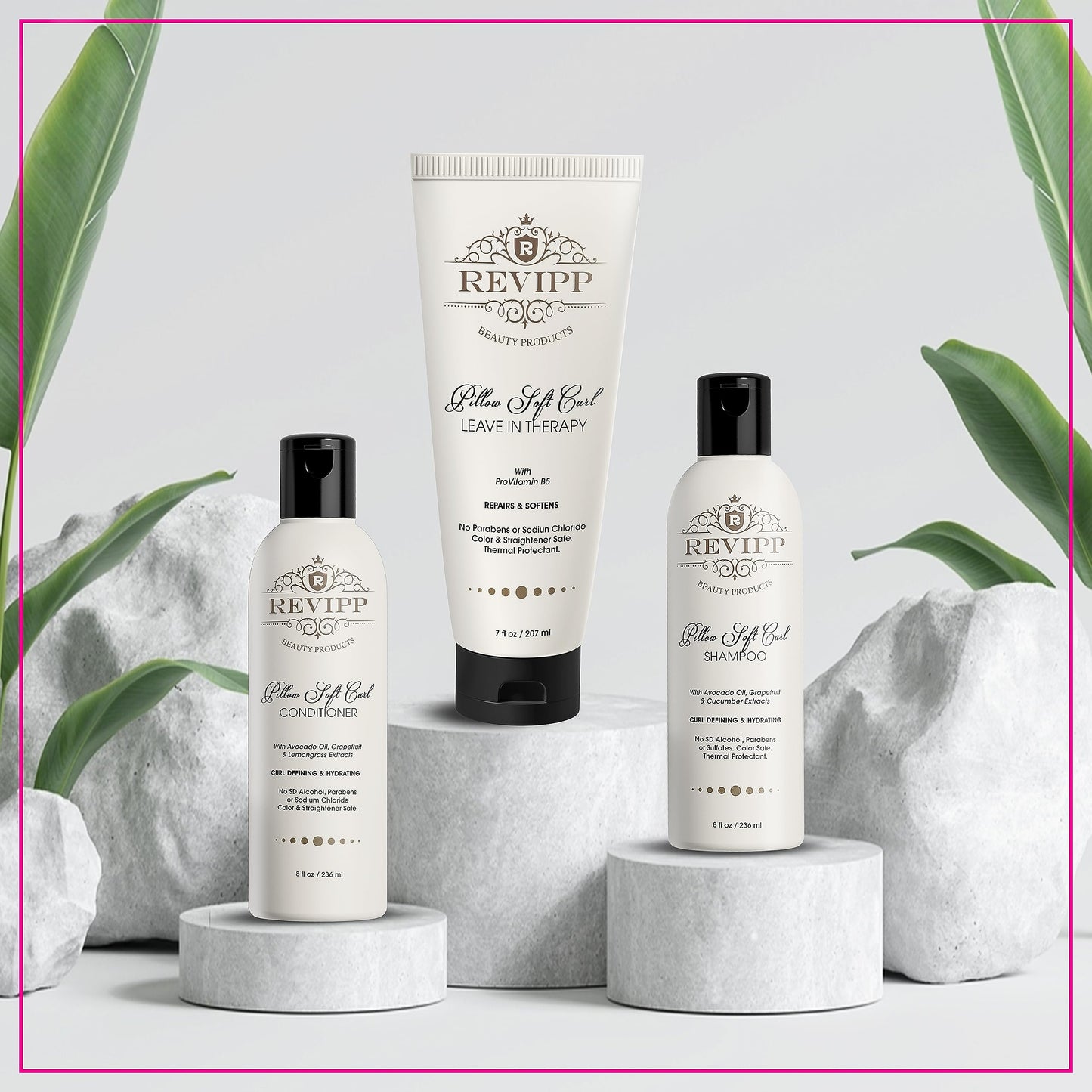 REVIPP Complete Hair Therapy Bundle: Shampoo, Conditioner & Leave-In Treatment - Restore, Strengthen, and Nourish Your Hair