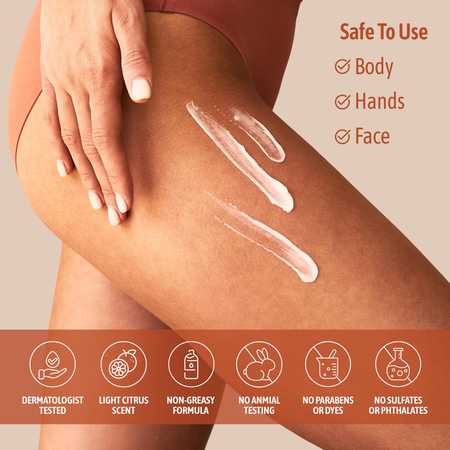 NATURE WELL Vitamin C Brightening Moisturizer Cream - Hydrating Face & Body Lotion with Coconut Oil, Helps Improve Uneven Skin Tone & Dark Spots