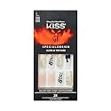 KISS Special Design Halloween Fake Nails, Glow-In-The-Dark, Style ‘Party Till I Die’, with Pink Gel Nail Glue, Mini Nail File, Manicure Stick, & 28 Beauty & Personal Care KISS