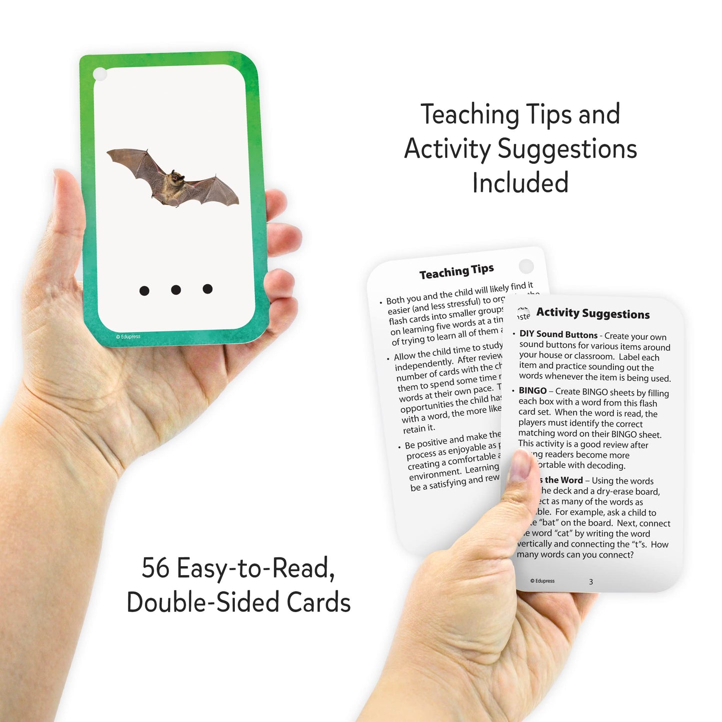 Teacher Created Resources Decoding CVC Words Flash Cards (EP62057), Medium