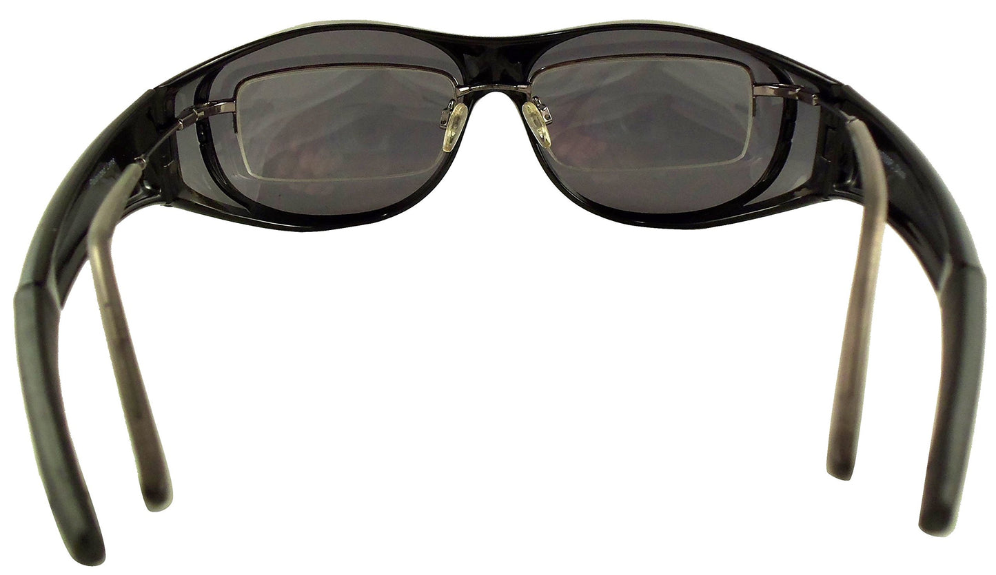 Ideal Eyewear Fit Over Sunglasses with Polarized Lenses - Wear Over Prescription Glasses - Fishing, Boating, Golf, Driving