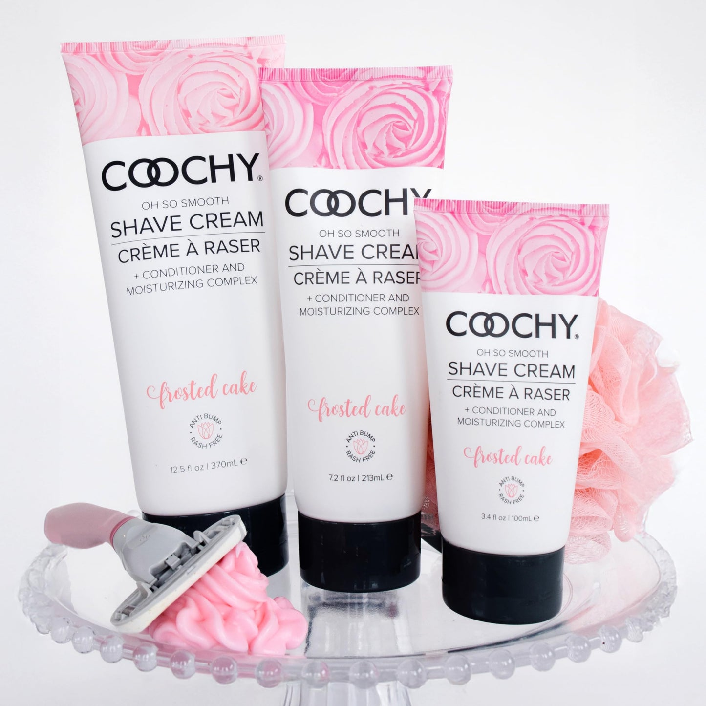 Coochy Shave Cream - Moisturizing Shave Lotion - Gentle Intimate Shaving Cream - For Bikini Area, Underarms, Legs & More - Rash-Free, Hydrating
