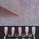 8000Pcs Ultra Mini 1.2mm Nail Rhinestones Sand Nail Diamonds Micro Pixie Crystals for Nails Iridescent AB Bling, Tiny Nail Gems Sugar Glitter Beads