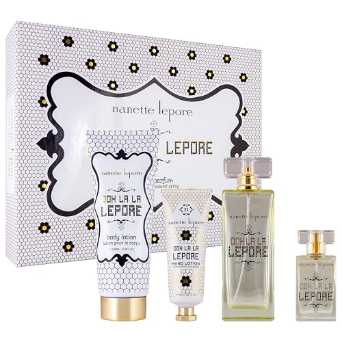 Ooh La La Lepore Eau de Parfum 4 Piece Gift Set for Her, 3.4 fl. oz., by Nanette Lepore