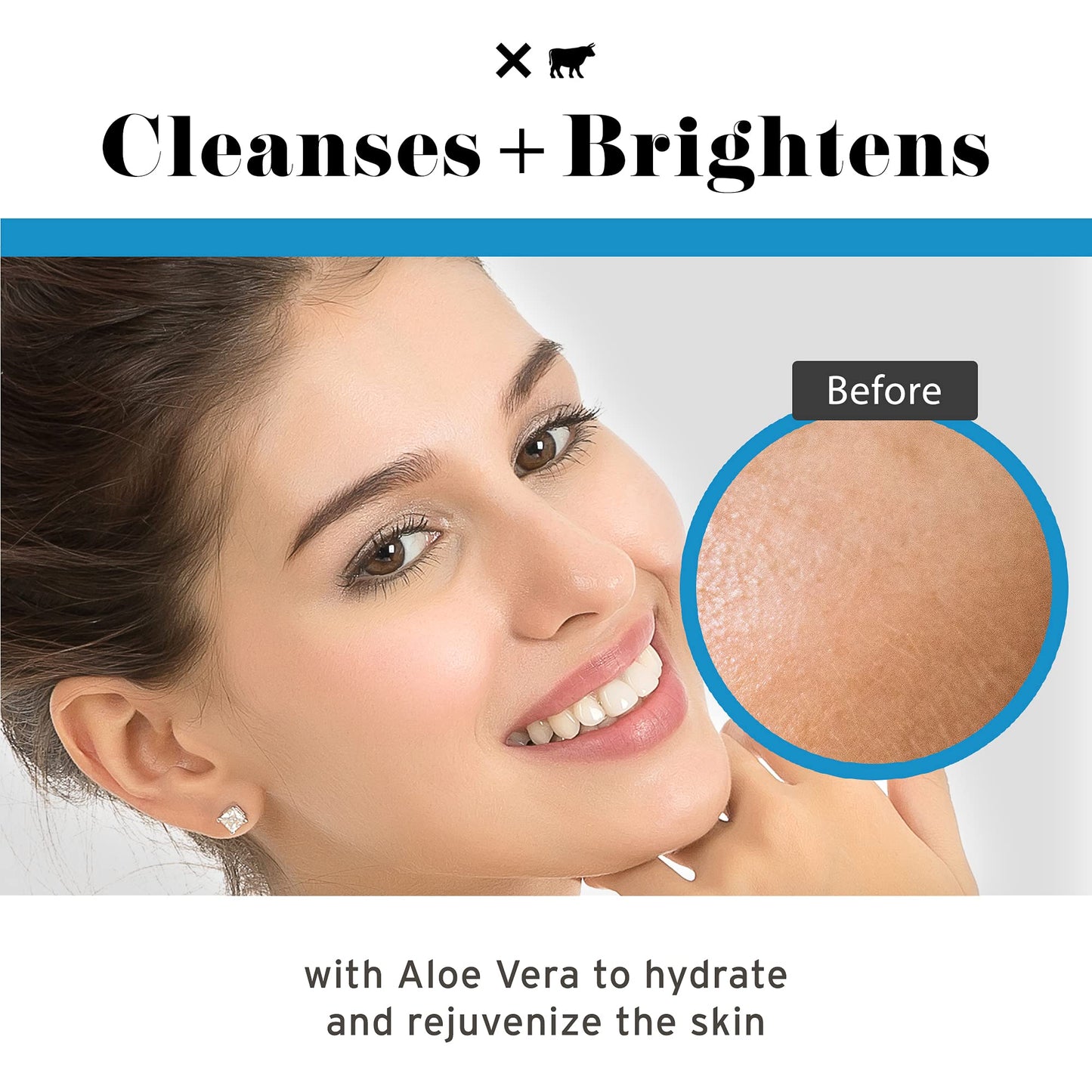 No Bad Stuff - Foaming Cleanser, Natural Face Wash with Cucumber, Green Tea & Aloe Vera, for Oily, Combination, Dry, Normal, Sensitive & Acne Skin