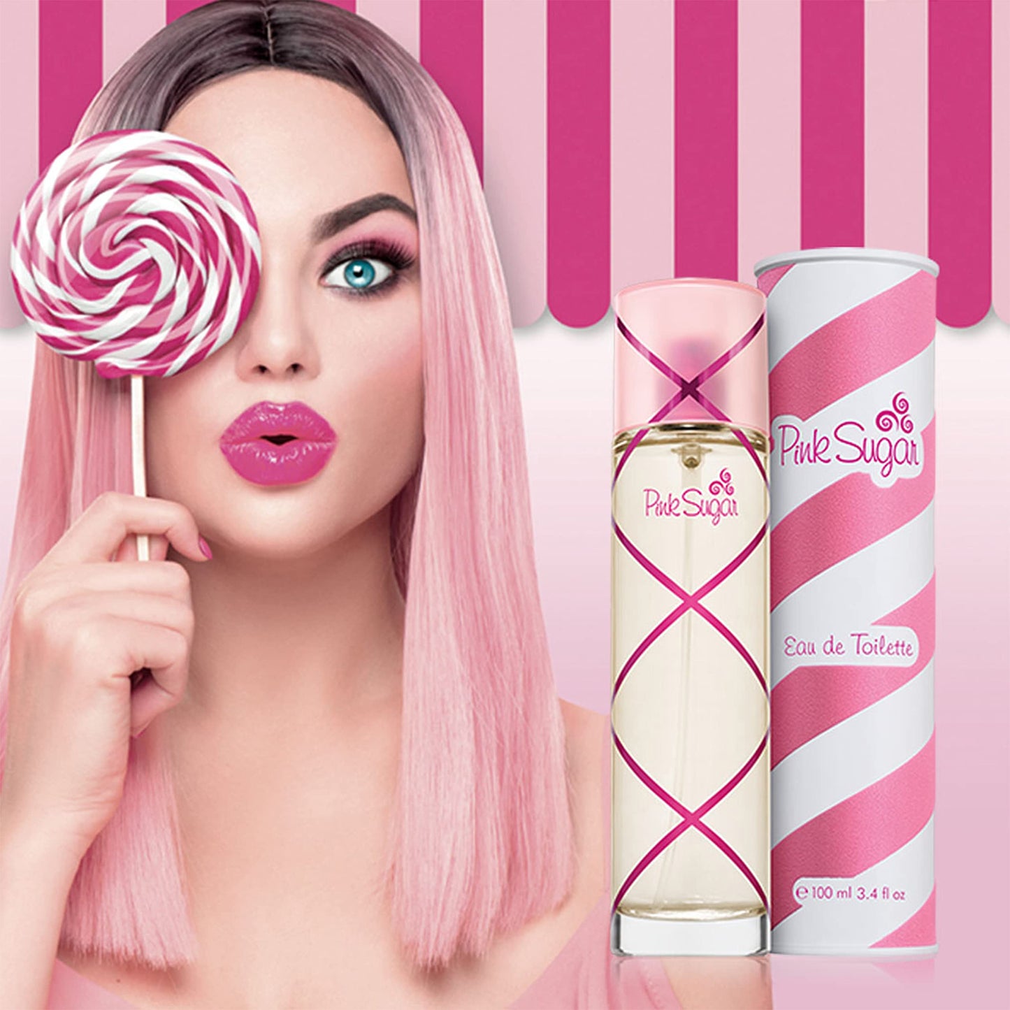 Pink Sugar Eau de Toilette Perfume for Women, 3.4 Fl. Oz.