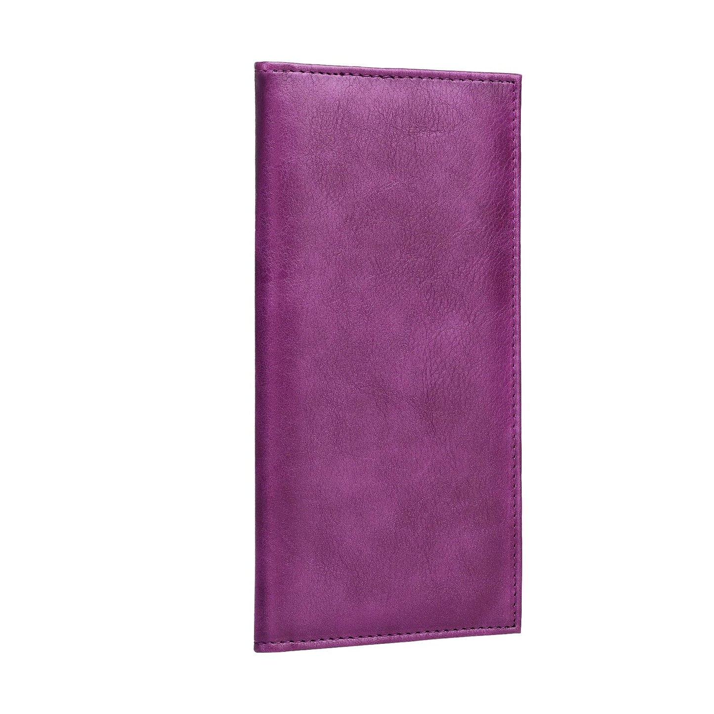 Lli Cufite Leather Checkbook Cover For Top & Side Tear Registers Duplicate Checks With Plastic Insert Flap Card Holder Pen Hoop Slim Wallet Men Women