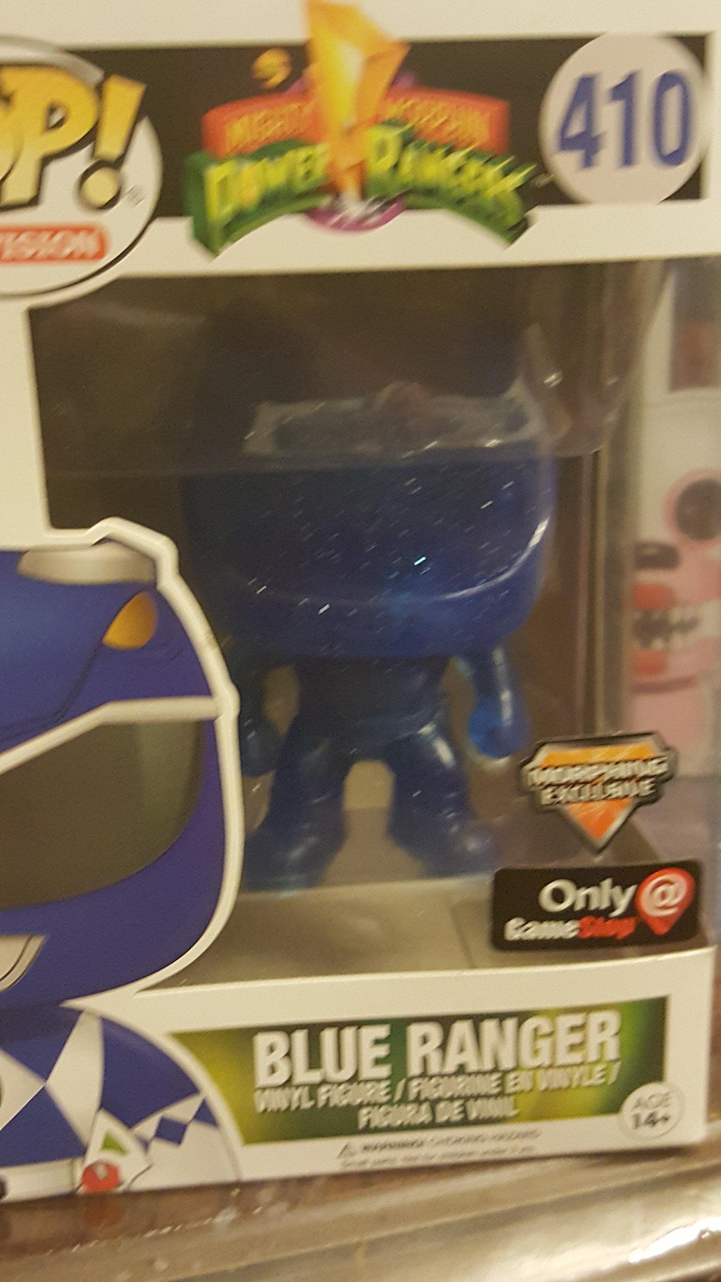Funko Power Rangers - Blue Ranger Morphing Clear Pop! Vinyl
