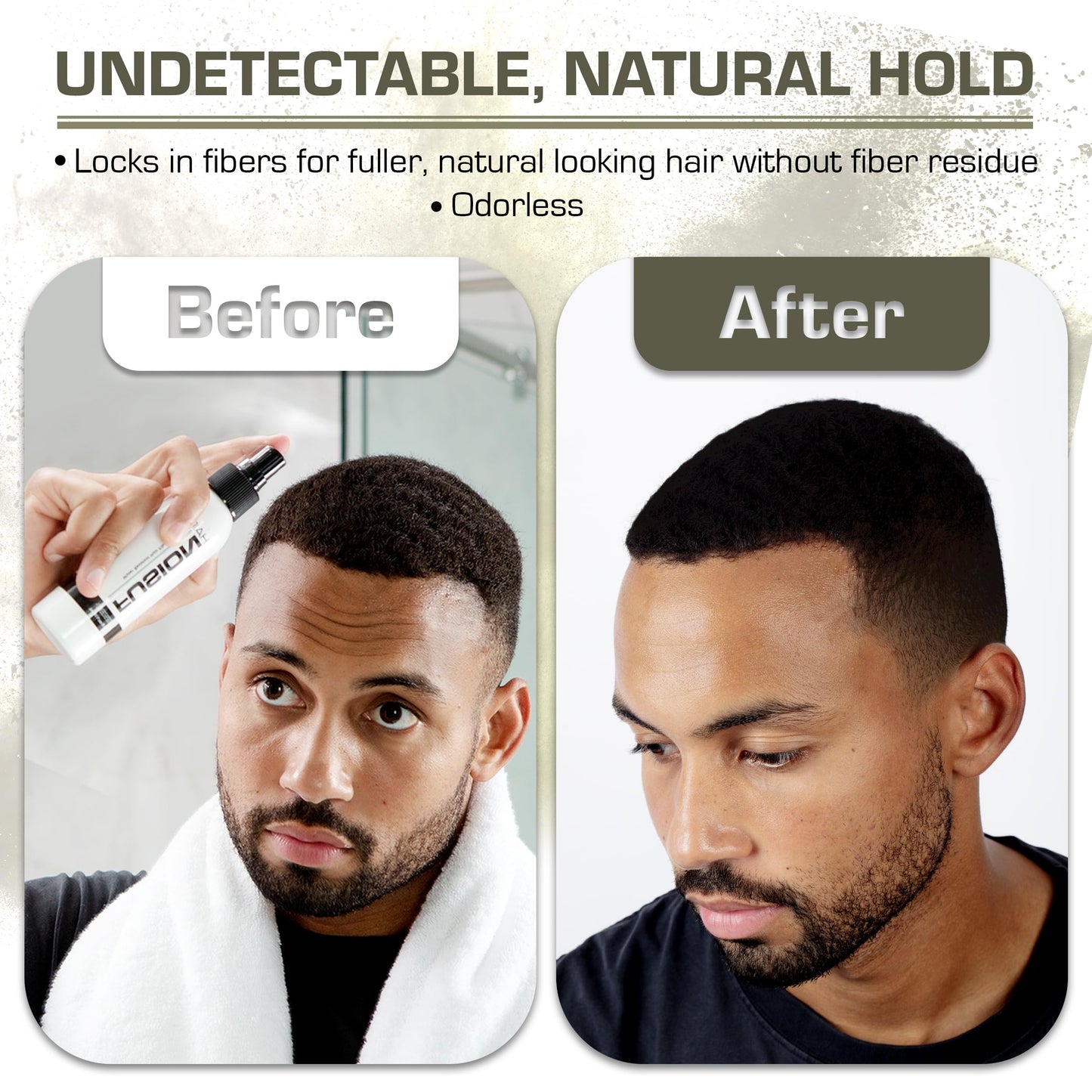 Water Resistant Hair Fiber Spray 4oz - UV Protection, Quick Dry, All Day Lasting Hold for All Scalps All Scalps