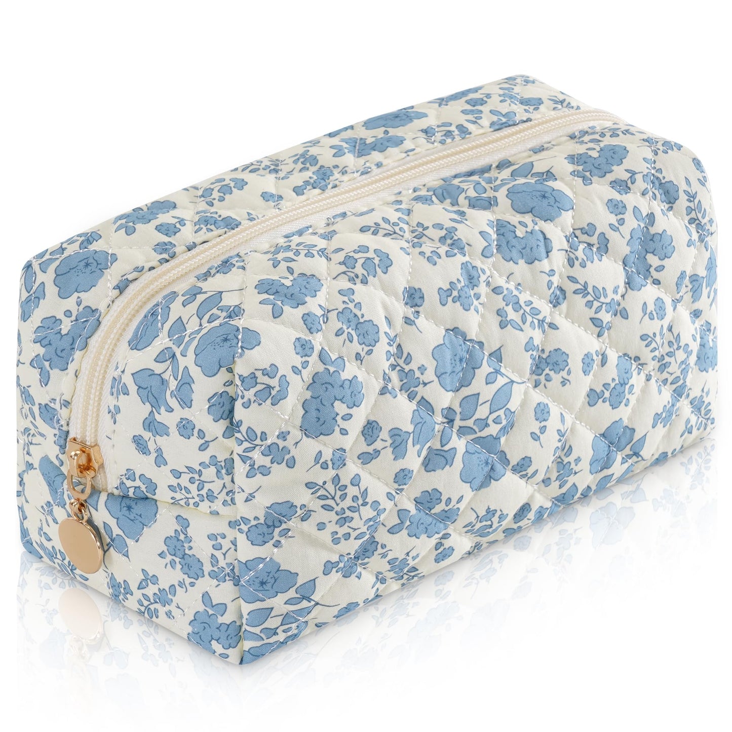 UUYUUY Makeup Bag Travel Toiletry Bag for Women, Small Cosmetic Bags Cute Quilted Cotton Makeup Pouch for Purse Emergency Bag Pencil Case Accessory Beauty and Personal Care UUYUUY Default Title