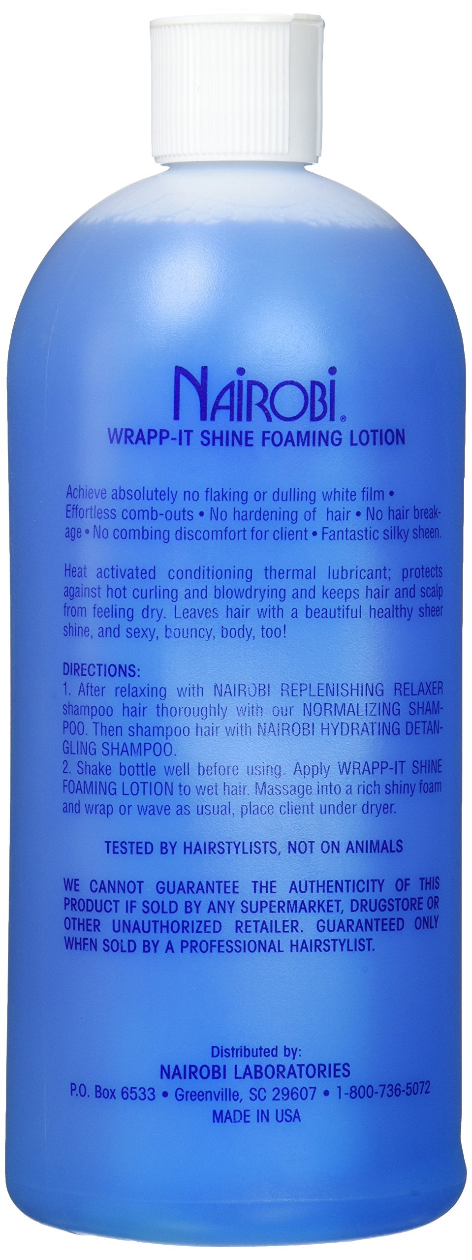 Nairobi Wrap-It Shine Foaming Lotion, 32 Ounce