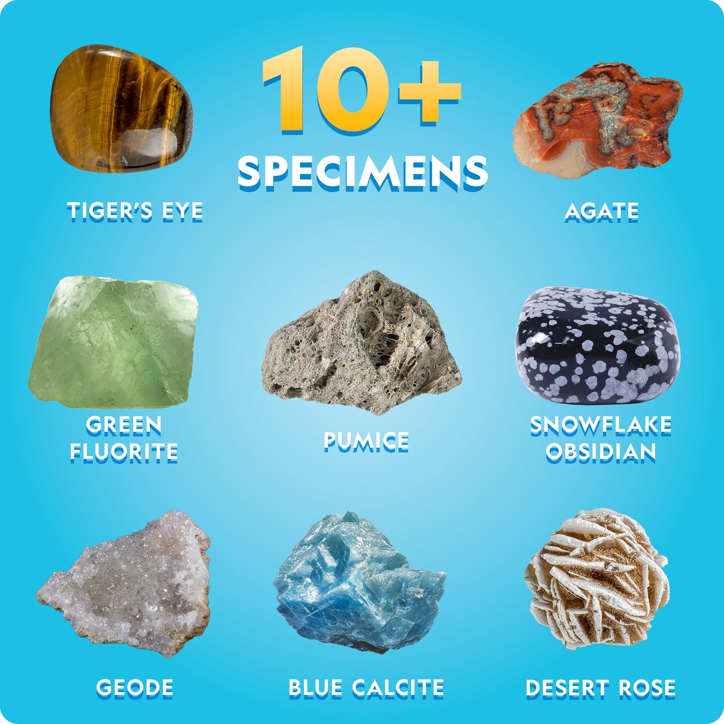 NATIONAL GEOGRAPHIC Earth Science Kit – 100+ Experiments for Kids, Crystal Growing, Volcano Kit, Rock Collection, Fun STEM Toy for Boys & Girls