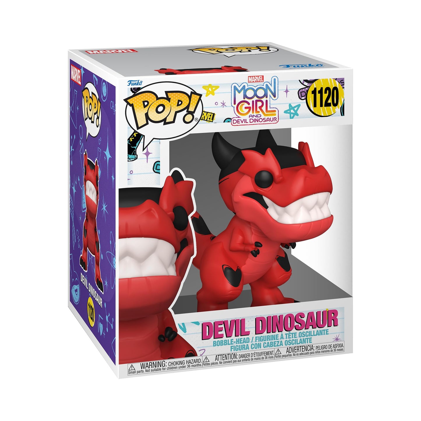 Funko Pop Super: Marvel's Moon Girl and Devil Dinosaur - Devil Dinosaur - Collectable Vinyl Figure - Gift Idea - Official Merchandise - Toys for Kids…