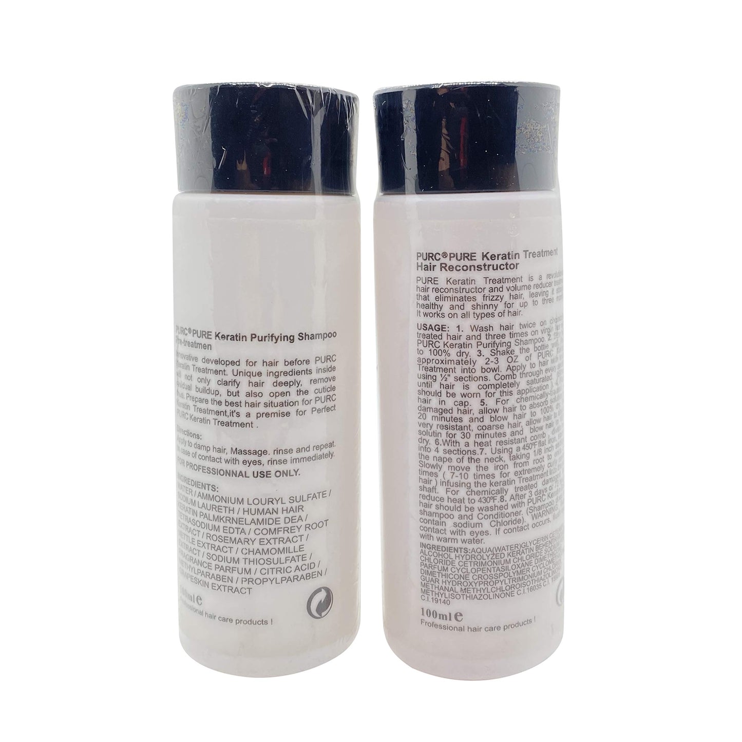 PURC Shampoo and Conditioner Treatment Pofessional 100ml White