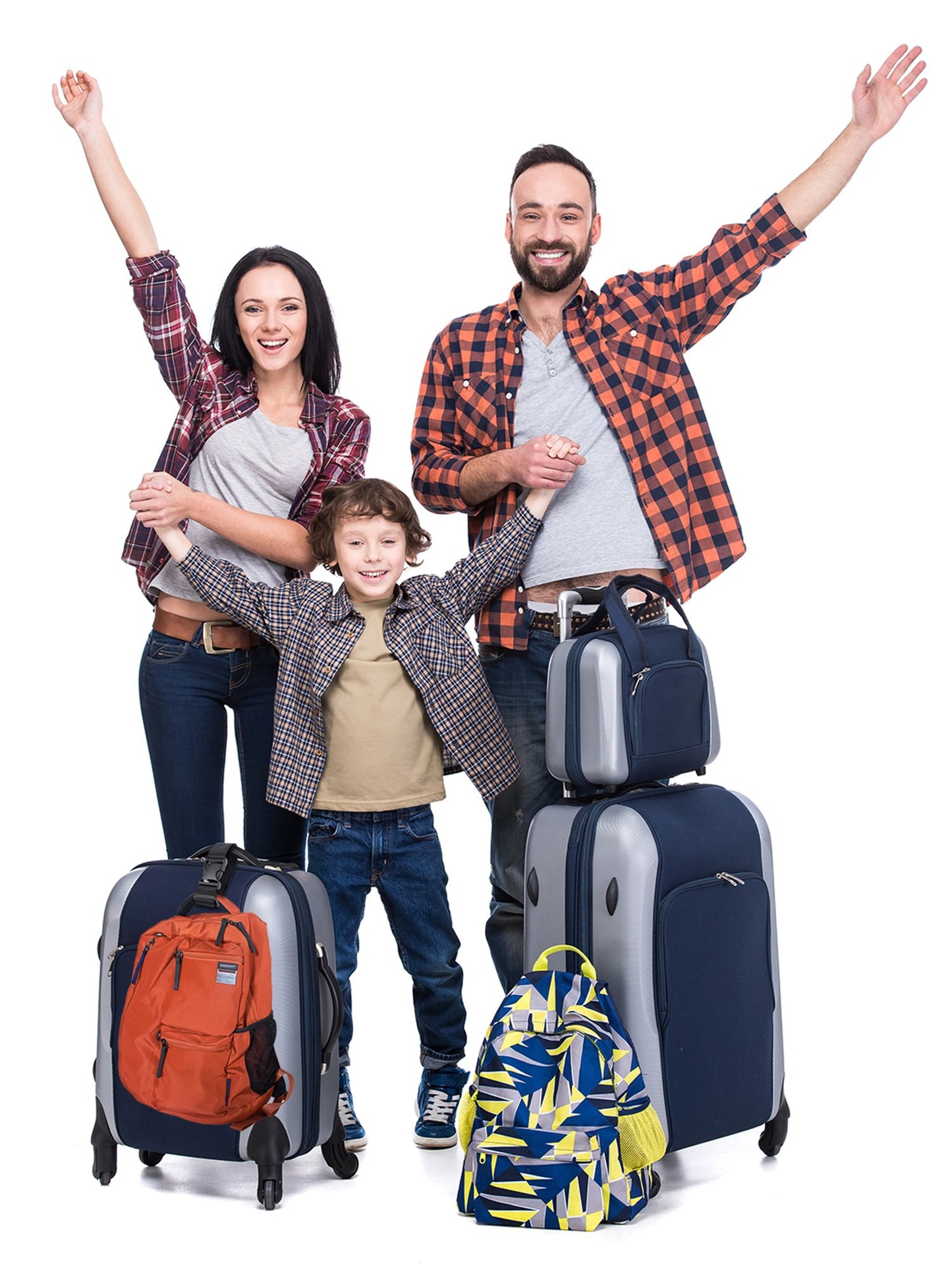 Frienda 4 Pcs Add-a-Bag Luggage Straps – Adjustable Suitcase Attachment Belt Connectors for Travel Bags & Carry-On Luggage