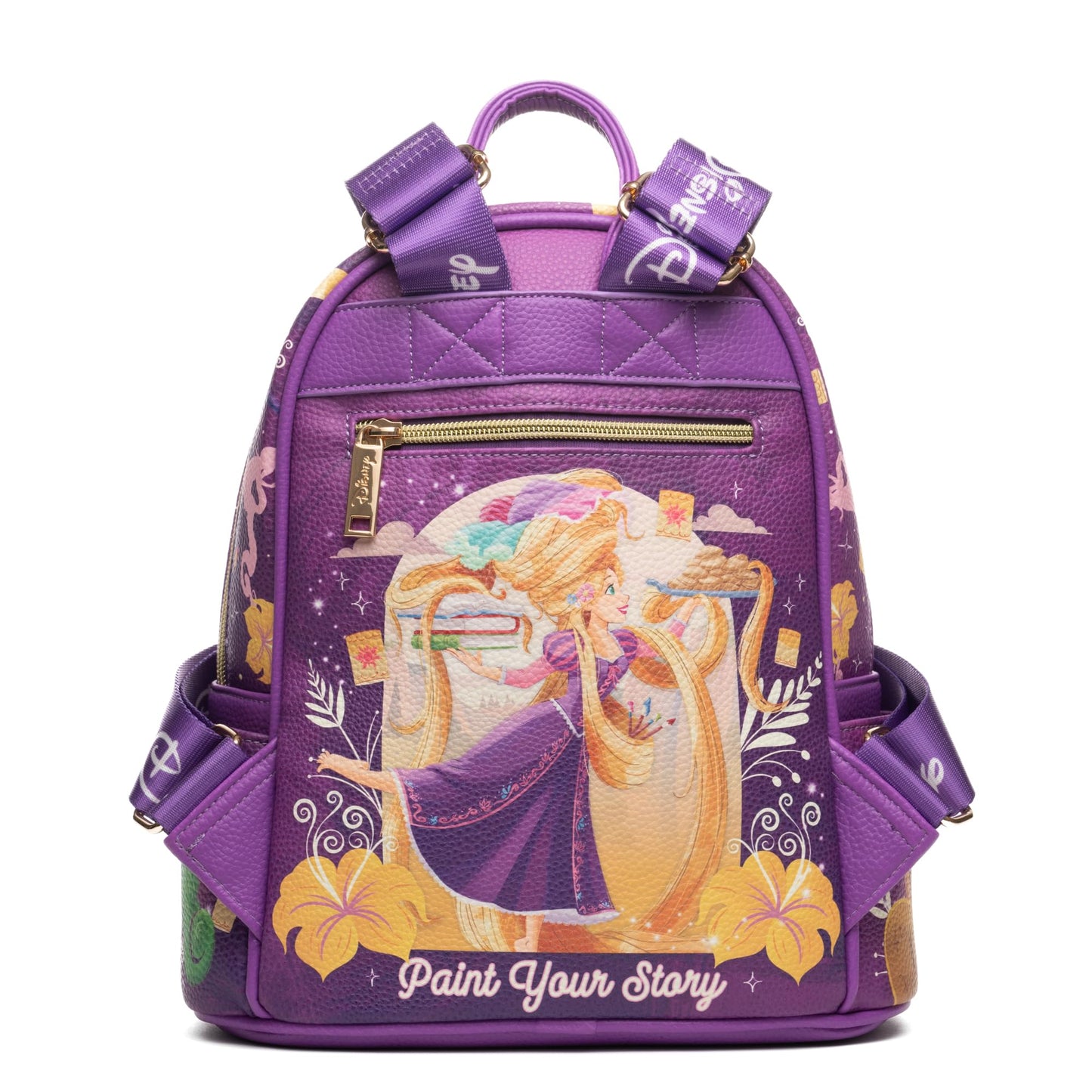 Wondapop Disney Tangled Rapunzel 11" Vegan Leather Fashion Mini Backpack