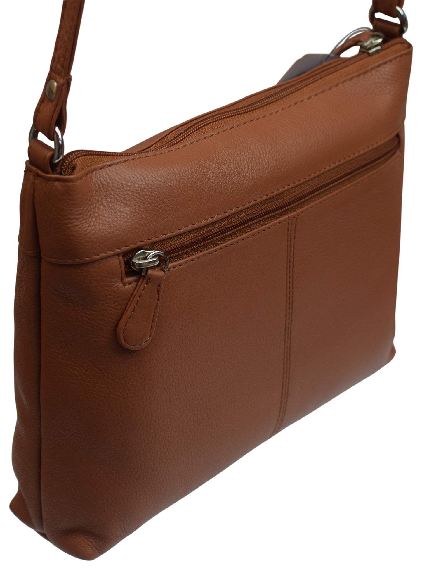 Swiss Marshall Women's Designer Purse Shoulder Bag Soft Leather Crossbody Handbag for Ladies (Tan)