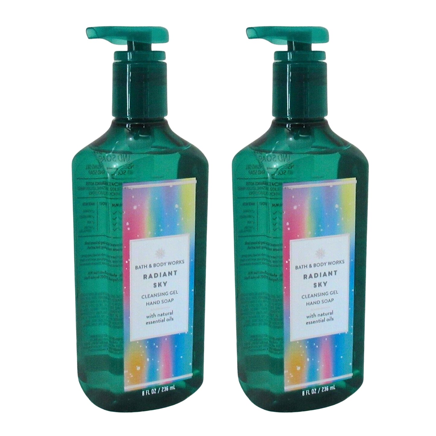 Bath & Body Works Gel Hand Soap 2-Pack 8oz/236mL Each (Radiant Sky)