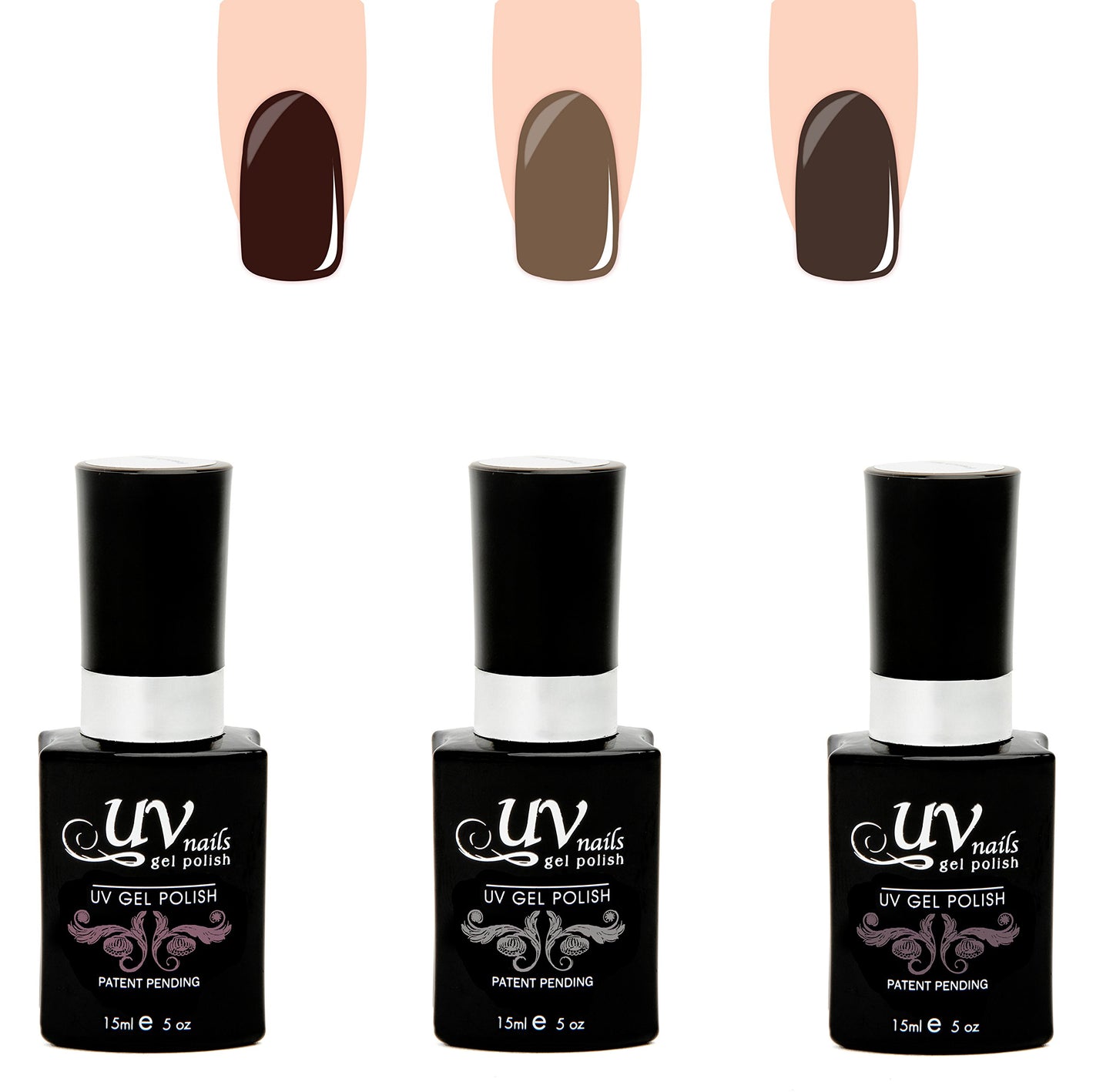 UV-Nails Inanna Set of 3 UV or LED gel polish Beauty & Personal Care UV-NAILS