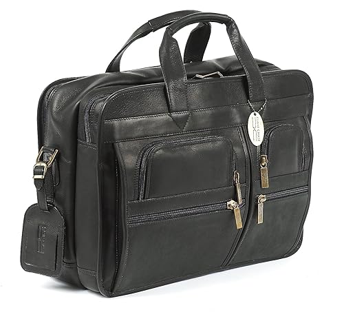 Claire Chase Executive Computer Briefcase, Black, One Size