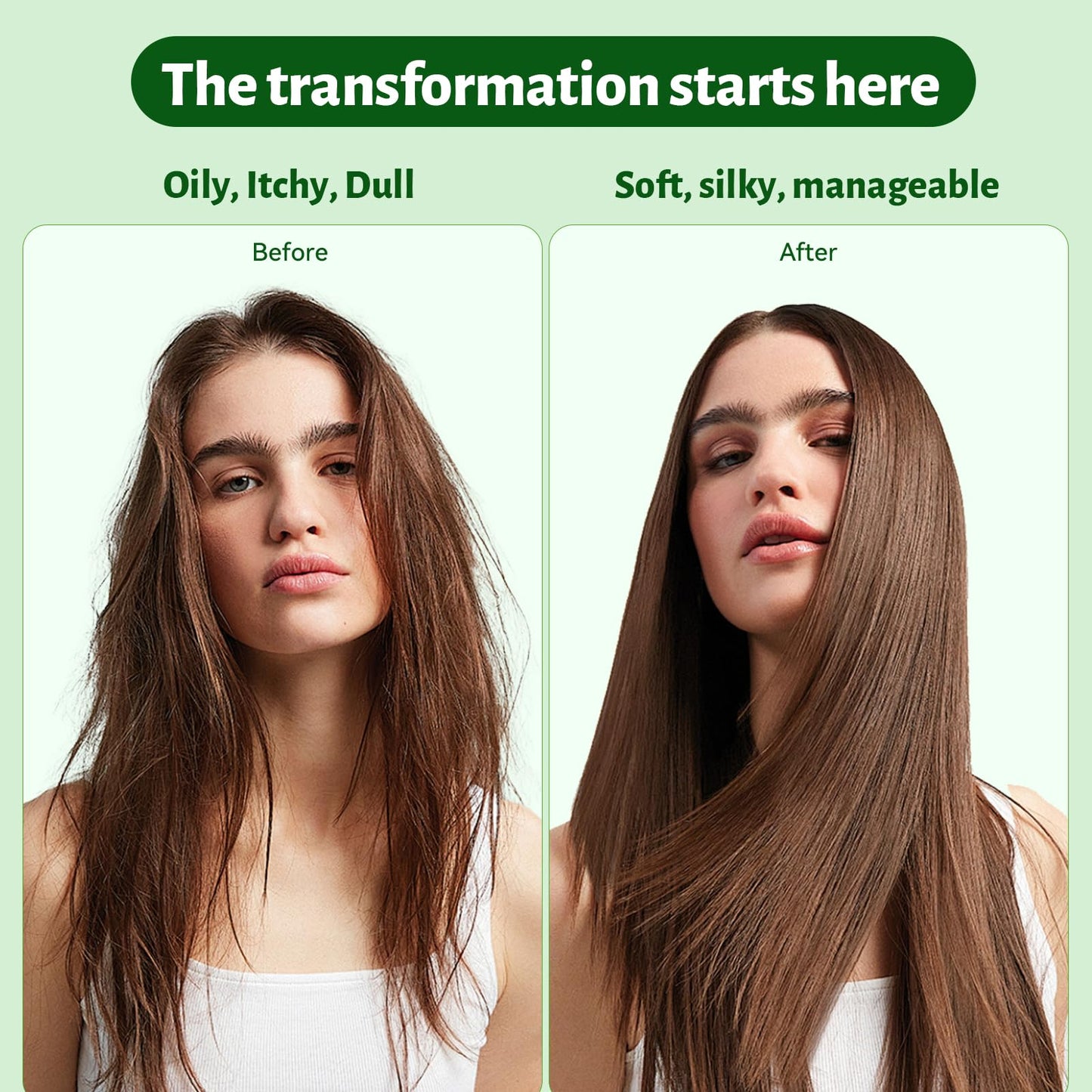 LUSETA Tea Tree Mint Shampoo and Conditioner for Hair Cleaning, Clarifying with Lavender, Tea Tree & Peppermint Oil, Soothe the Scalp, Fight Itchy