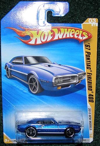 Hot Wheels 2010 New Models 03/44 Blue '67 Pontiac Firebird 400