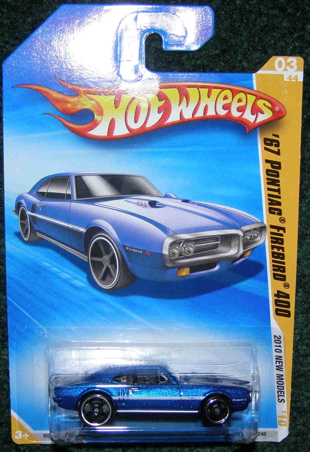 Hot Wheels 2010 New Models 03/44 Blue '67 Pontiac Firebird 400