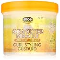 African Pride Shea Butter Miracle Curl Custard Styling, 12 Ounce