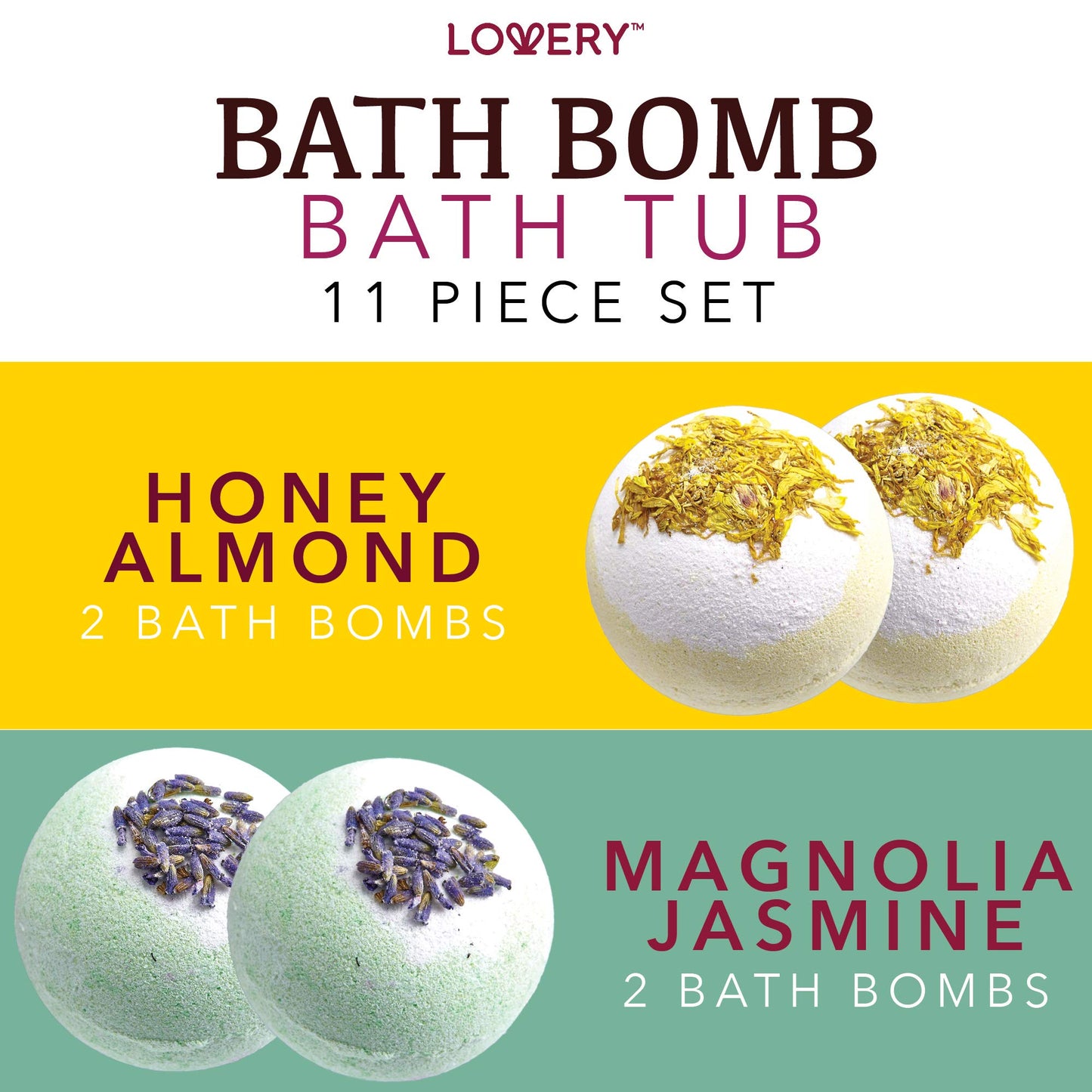 Bath Bomb Self Care Gifts for Women, White Elephant Gifts for Adults,10 Oversized Two Tone Bath Fizzies with Shea & Coco Butter Dry Flower Petals…