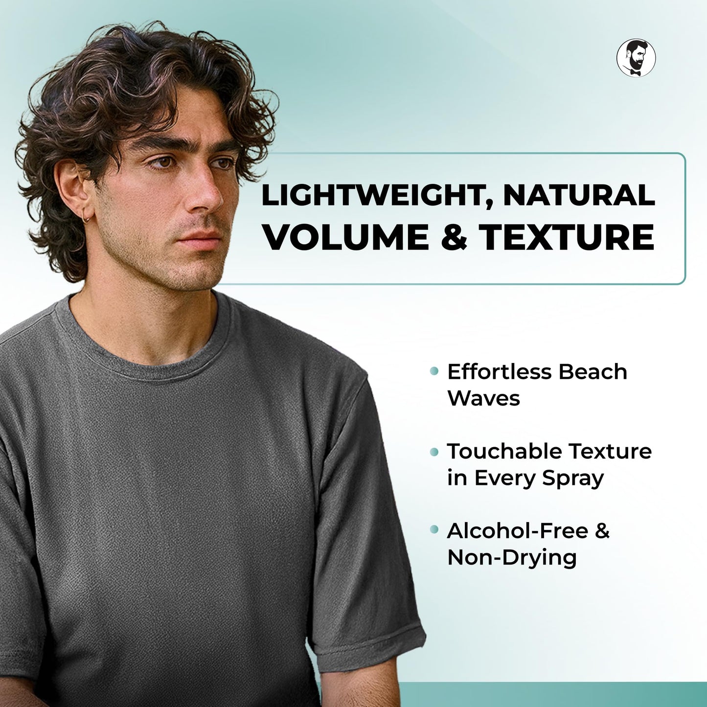 Gentlemen Republic Sea Salt Spray for Men & Women - Hair Texturizing Spray with Dead Sea Salt, Vitamin E & Kelp - Adds Volume & Texture - Lightweight