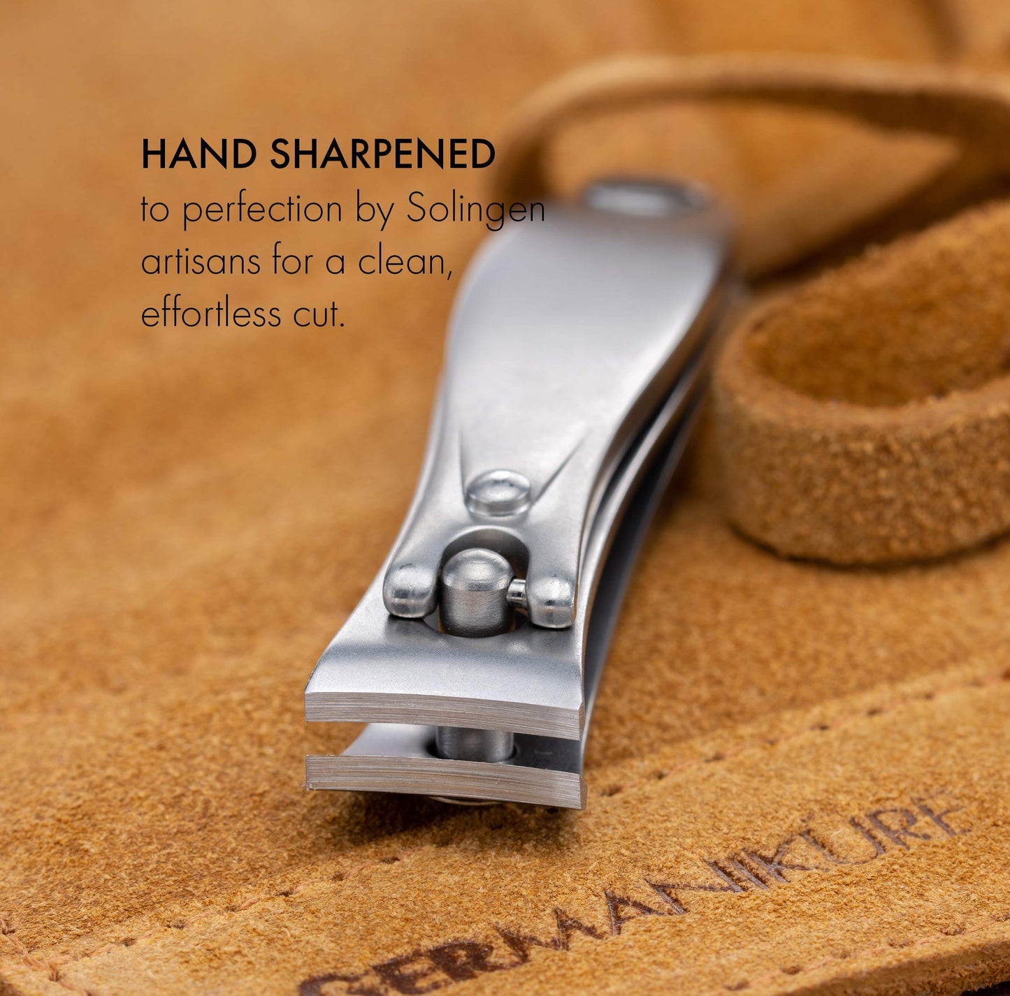GERMANIKURE 3pc Travel Manicure Set - FINOX Stainless Steel Tools Handmade in Solingen Germany: Fingernail Clipper, Toenail Clipper, Glass Nail File
