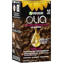 Garnier Olia Hair Color, Ammonia-Free Permanent Hair Dye, Oil-Powered Formula for 100% Gray Coverage and 3x Shinier Hair, Vegan & Cruelty Free, 6.3