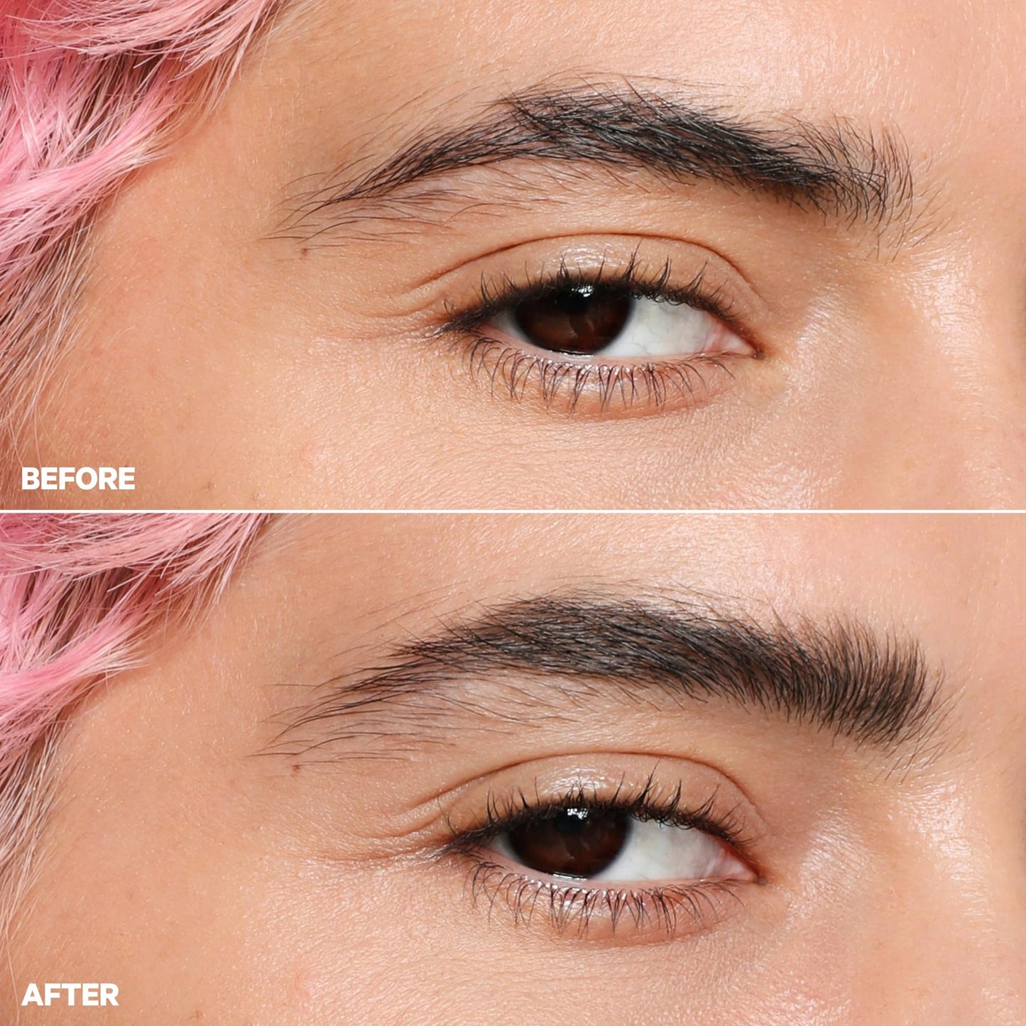Milk Makeup KUSH Fiber Brow Gel - Tinted Gel Fluffs, Fills + Holds Eyebrows for a Fuller, Natural Look - Conditioning, Vegan Formula - Herb (Medium