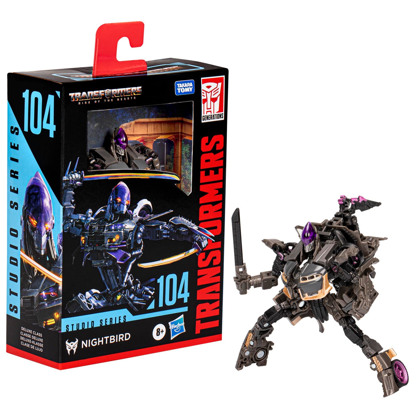 Transformers Toys Studio Series Deluxe Transformers: Rise of the Beasts 104 Nightbird Toy, 4.5-inch, Action Figure For Boys And Girls Ages 8 and Up