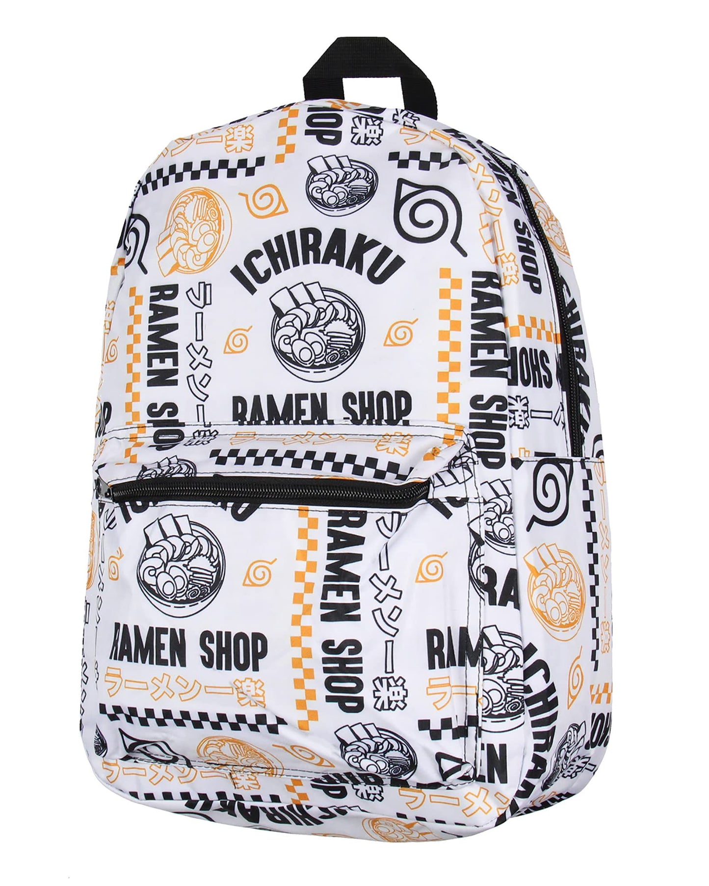 Bioworld Naruto Backpack Ichiraku Ramen Shop Laptop School Travel Backpack Standard White