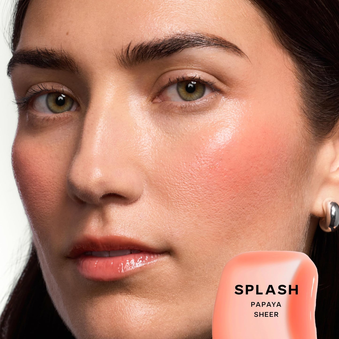 Saie Glossybounce - Hydrating Lip Gloss and Tinted Lip Oil Hybrid with Hyaluronic Acid & Jojoba Oil for Non-Sticky, Ultra-Shiny, Plump & Soft Lips -