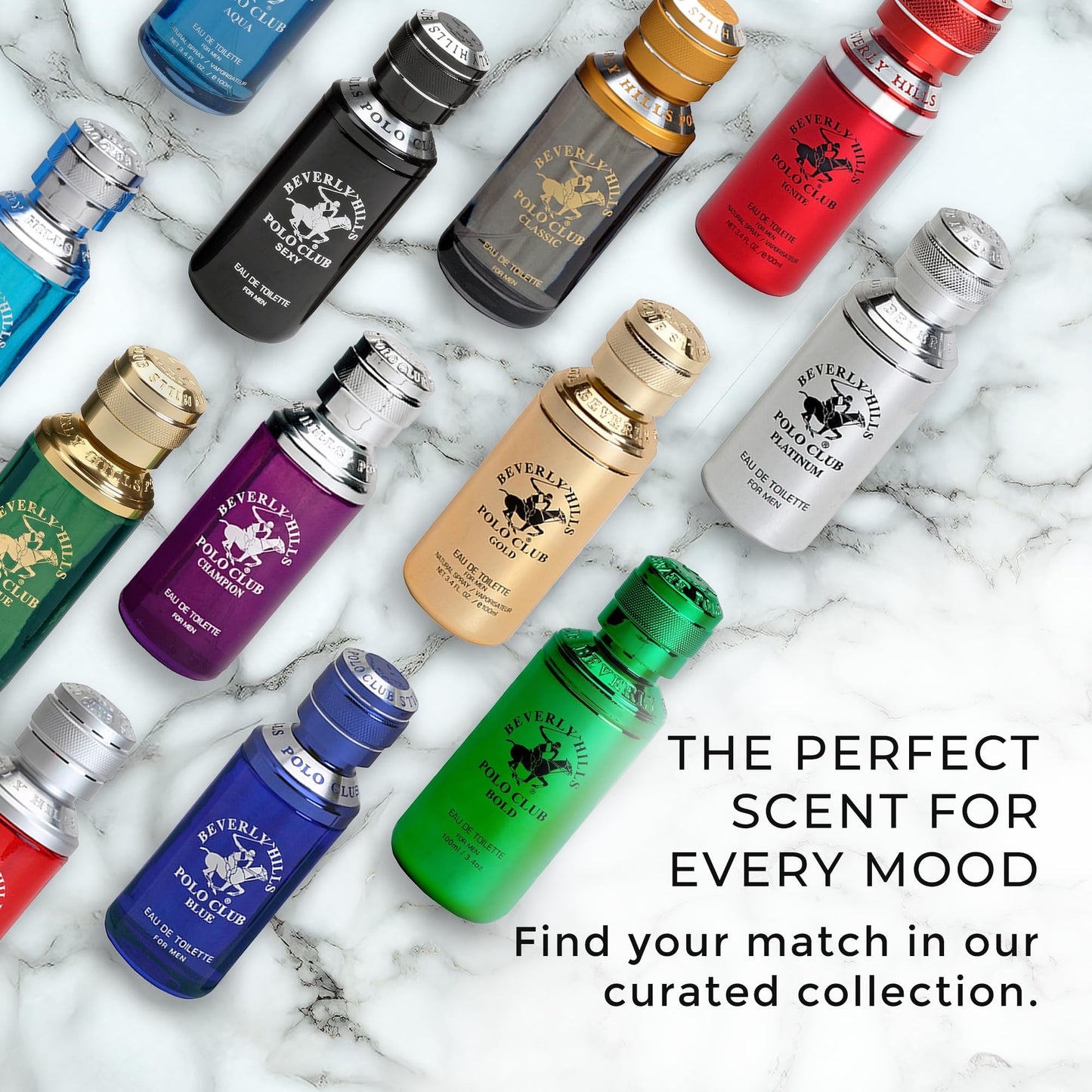 Beverly Hills Polo Club GOLD - Cologne for Men with Notes of Sandalwood, Leather & Patchouli - Classic & Sexy Fragrance Scent