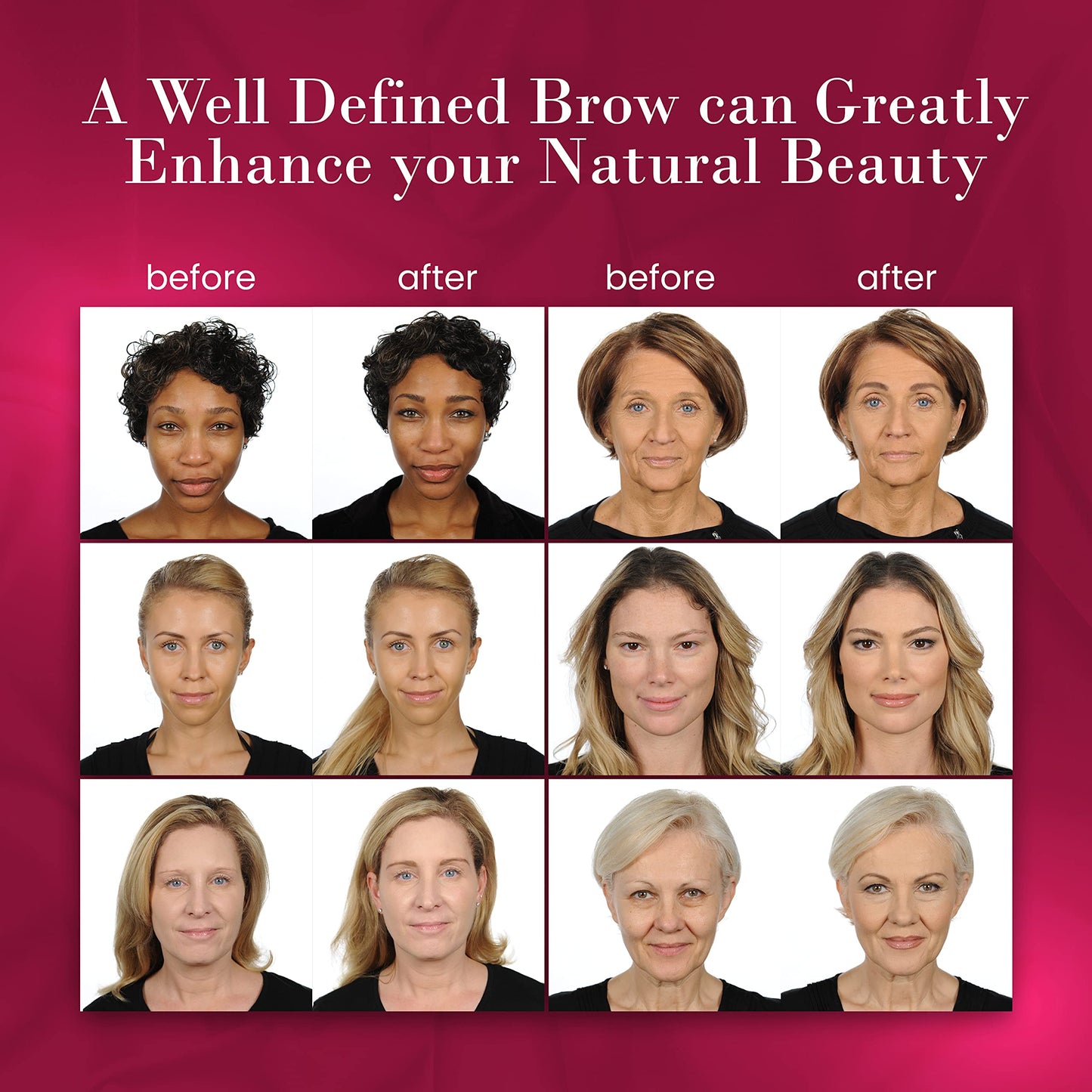 YBF Beauty Eyebrow Pencil - Universal Automatic Brow Pencil With Spoolie Brush - Perfect Eyebrow Makeup Shaper - Taupe Eyebrow Liner - 2 Pack