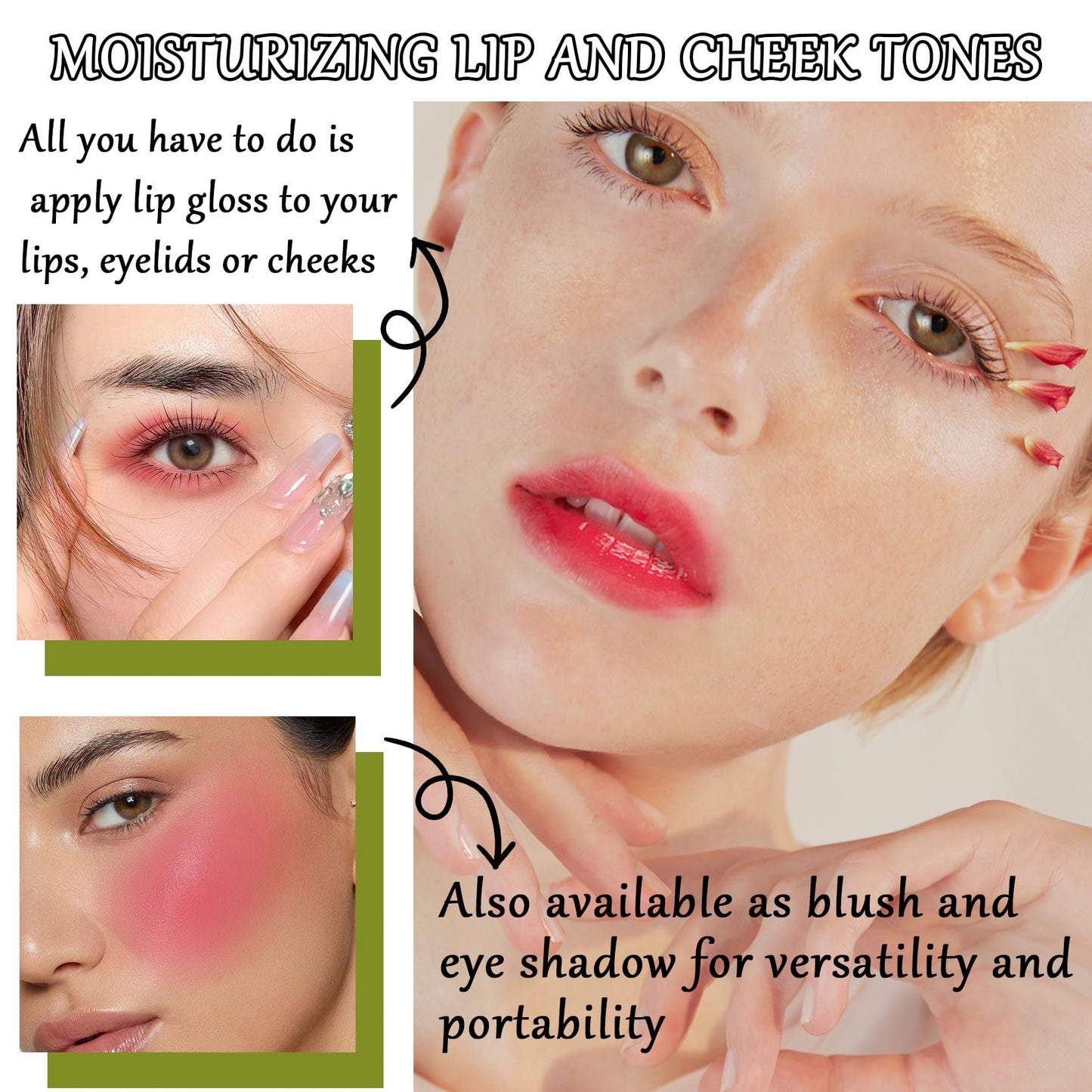 4 Pcs Avocado Color Changing Lipstick for Women,PH Mood Magic Lipstick Makeup Gift Set,Waterproof Lip Moisturizer Pigmented Long Lasting Tinted Color