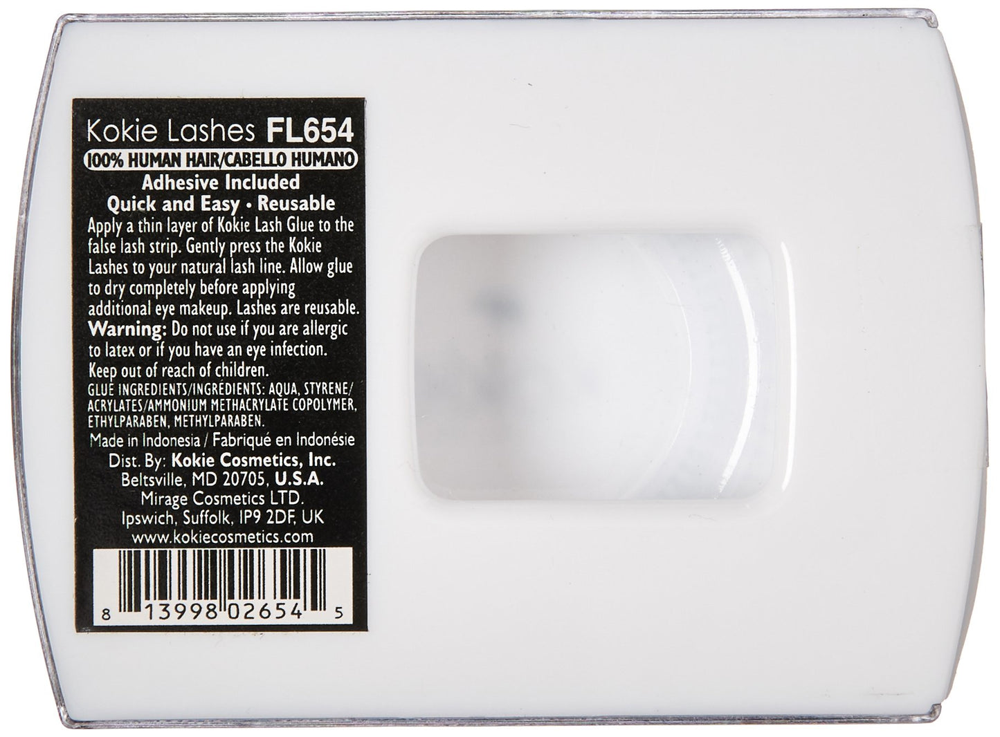 Kokie Cosmetics False Lashes, Fl654, 0.05 Ounce