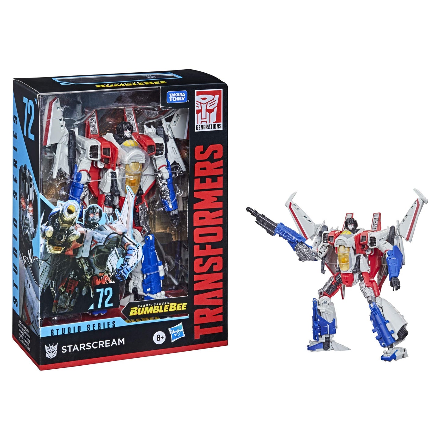 Transformers Toys Studio Series 72 Voyager Class Bumblebee Starscream Action Figure - Ages 8 and Up, 6.5-inch