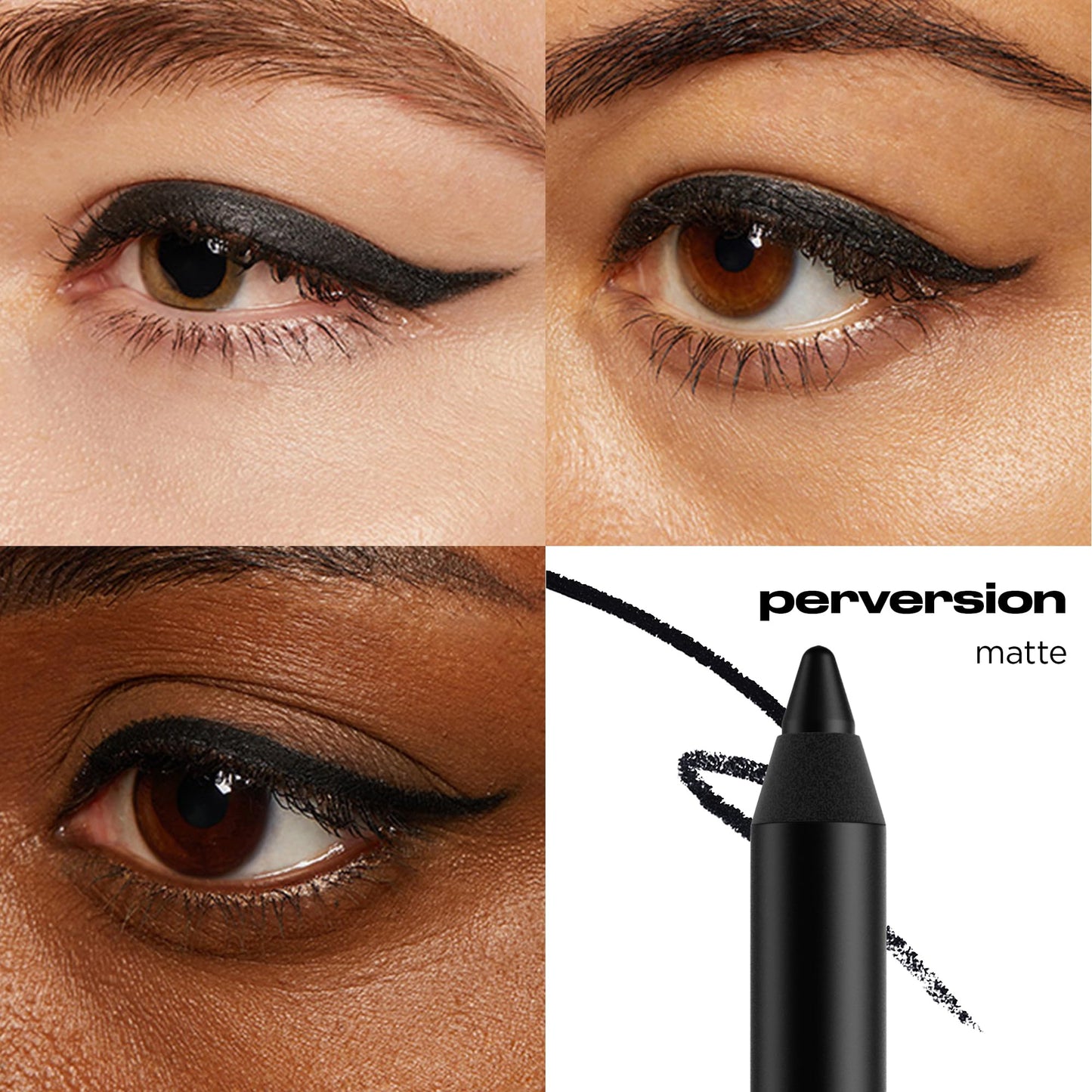 URBAN DECAY 24/7 Glide-On Waterproof Eyeliner Pencil - Smudge-Proof, Long-Lasting, Transfer-Proof, Up to 16HR Wear, Smooth No-Tug Formula, Perversion