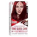 Revlon ColorSilk Tone + Gloss + Care Demi Permanent Hair Color, Dye Kit with Leave-In Scalp and Haircare Serum, 2x Shinier, 4x Stronger, 5RR Medium