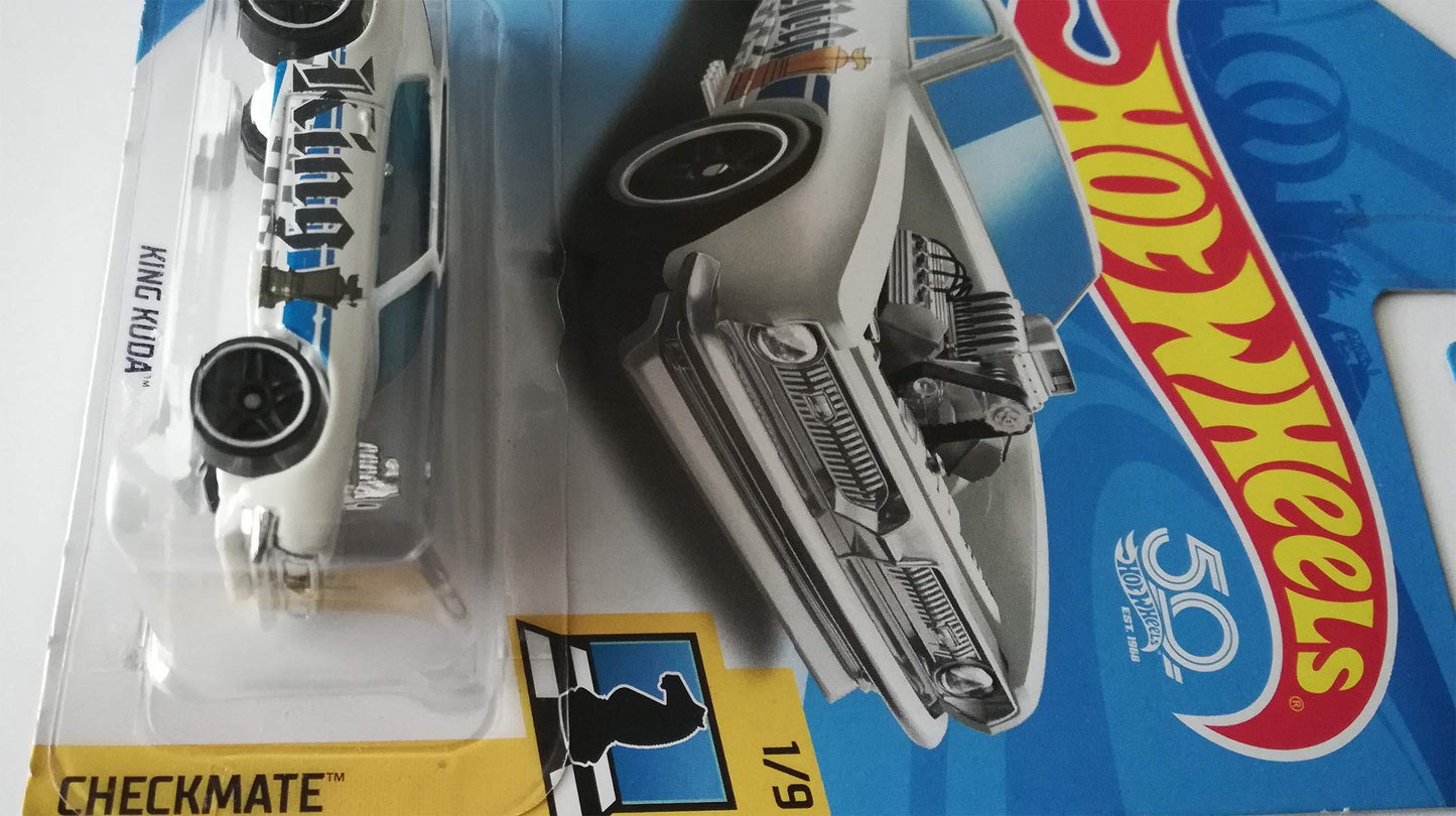 Hot Wheels 2018 Checkmate King Kuda (King) 362/365, White